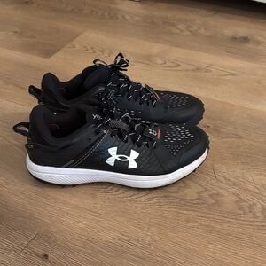 Under Armour Black and White Running Shoes